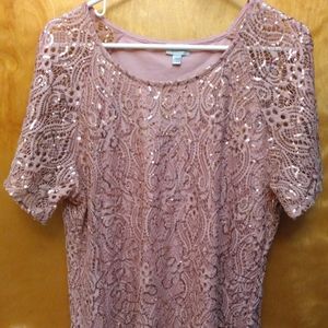 Pink sequin shirt (like new)
